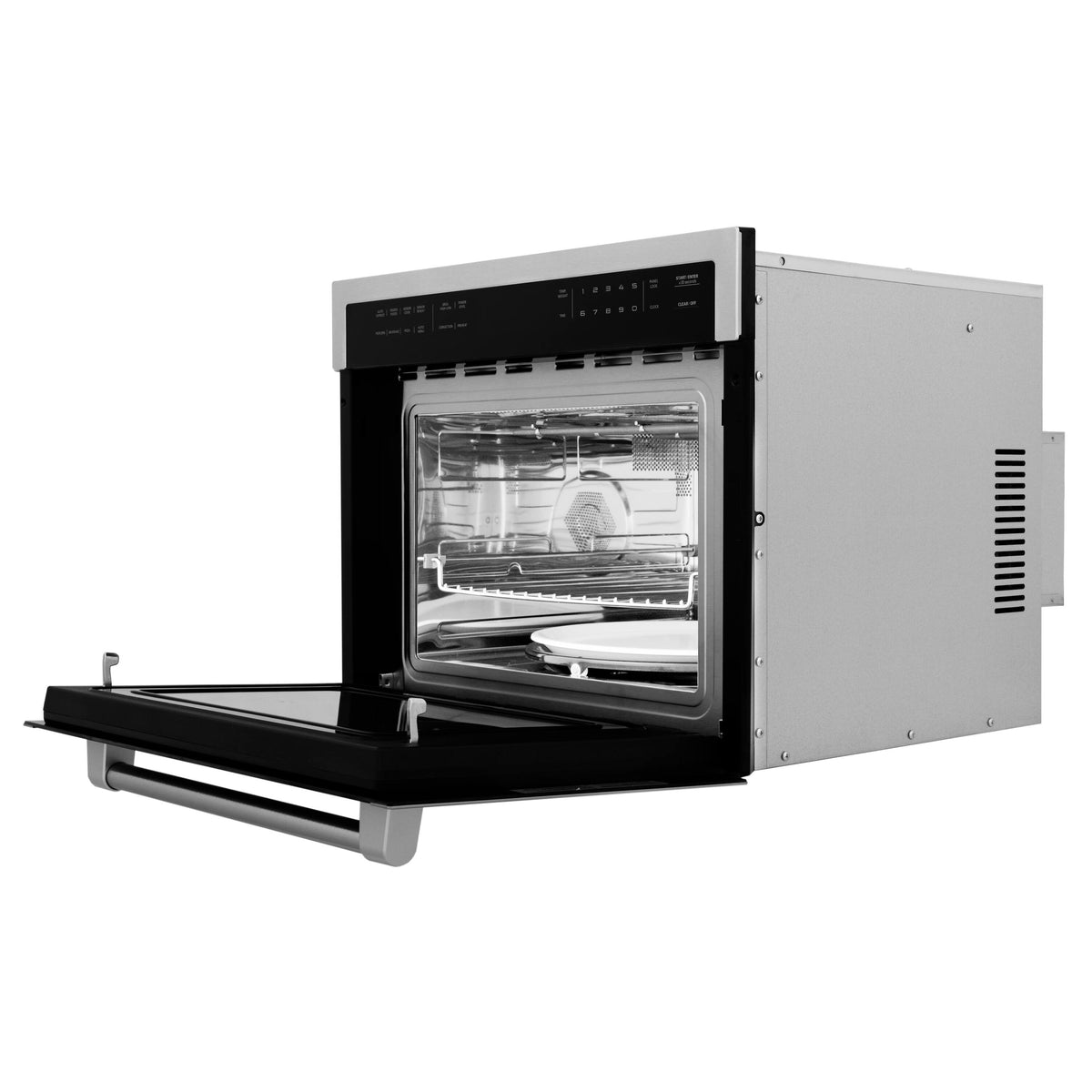 ZLINE - 24 in. 1.6 cu. ft. Built-in Convection Microwave Oven with Speed and Sensor Cooking - Stainless Steel