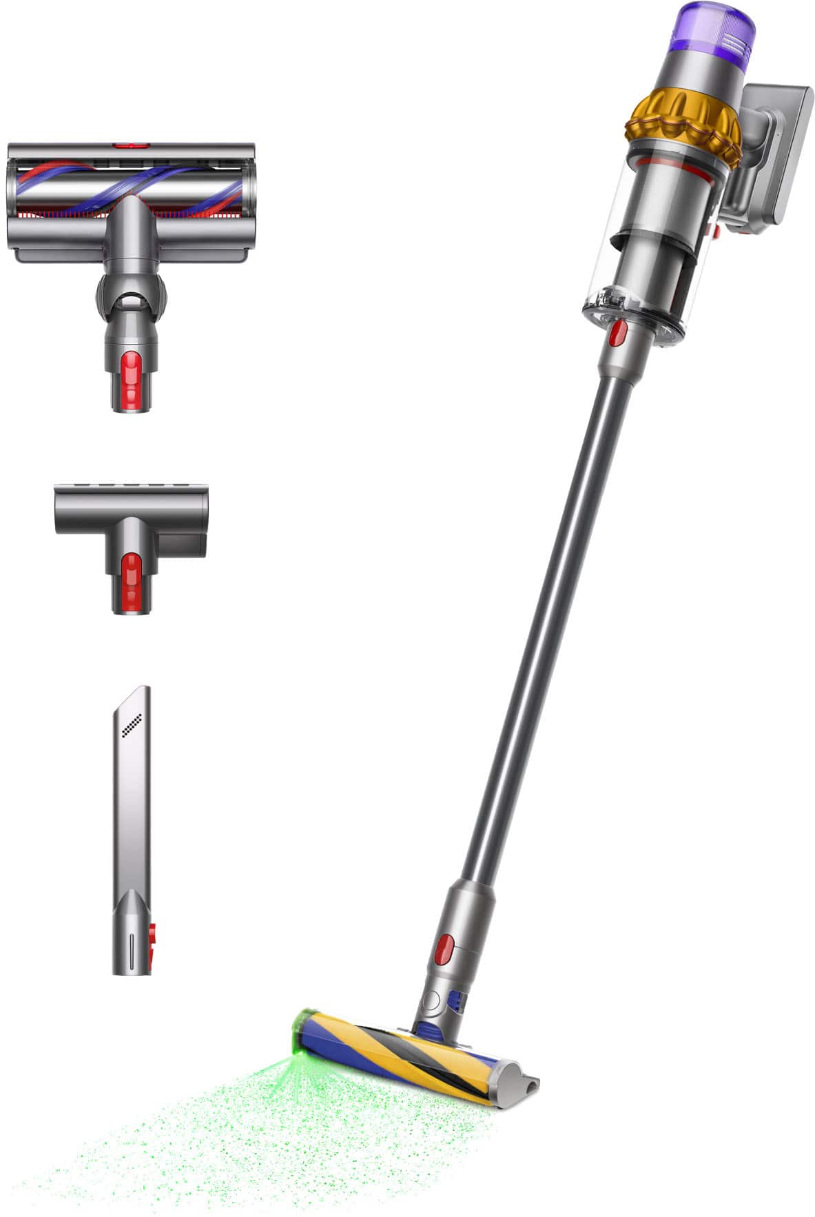 Dyson - V15 Detect Cordless Vacuum - Yellow/Nickel