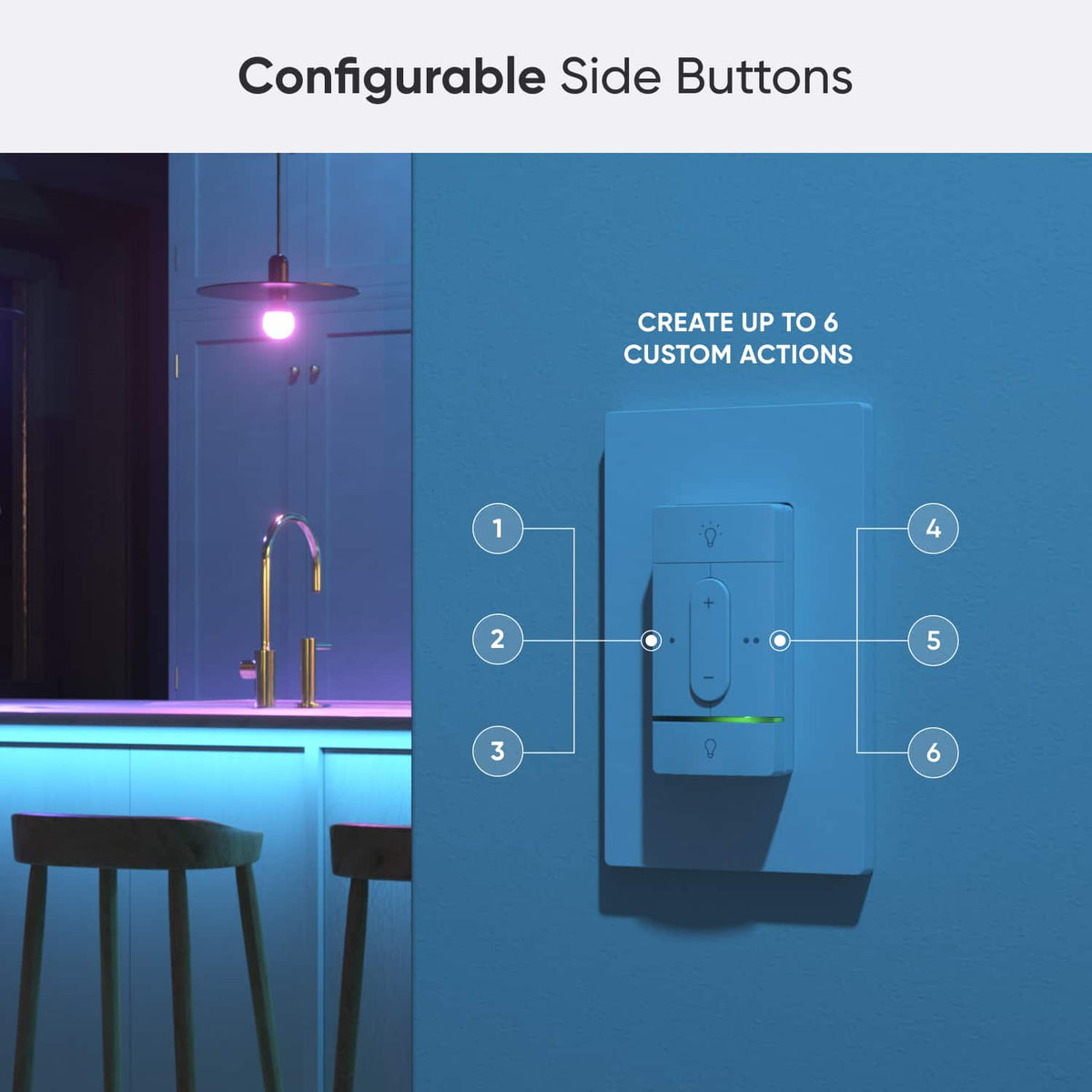 Nanoleaf - Sense+ Smart Wireless Switch with Built-in Motion & Daylight Sensors (1PK) - White