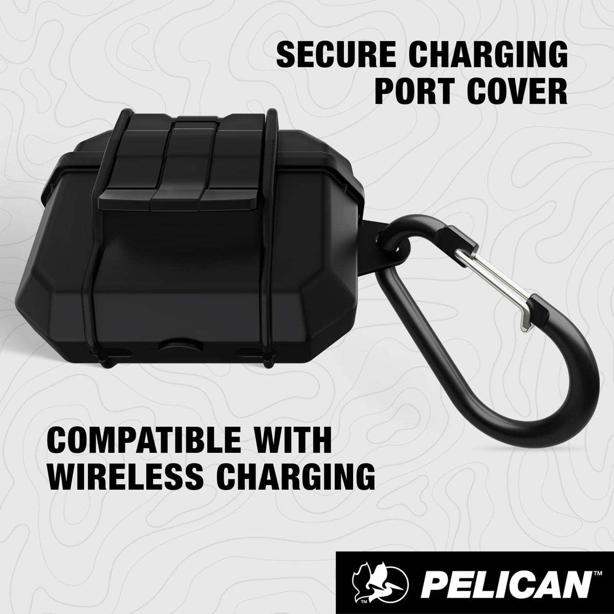 Pelican - Marine Case for Apple Airpods Pro 3rd Generation - Black