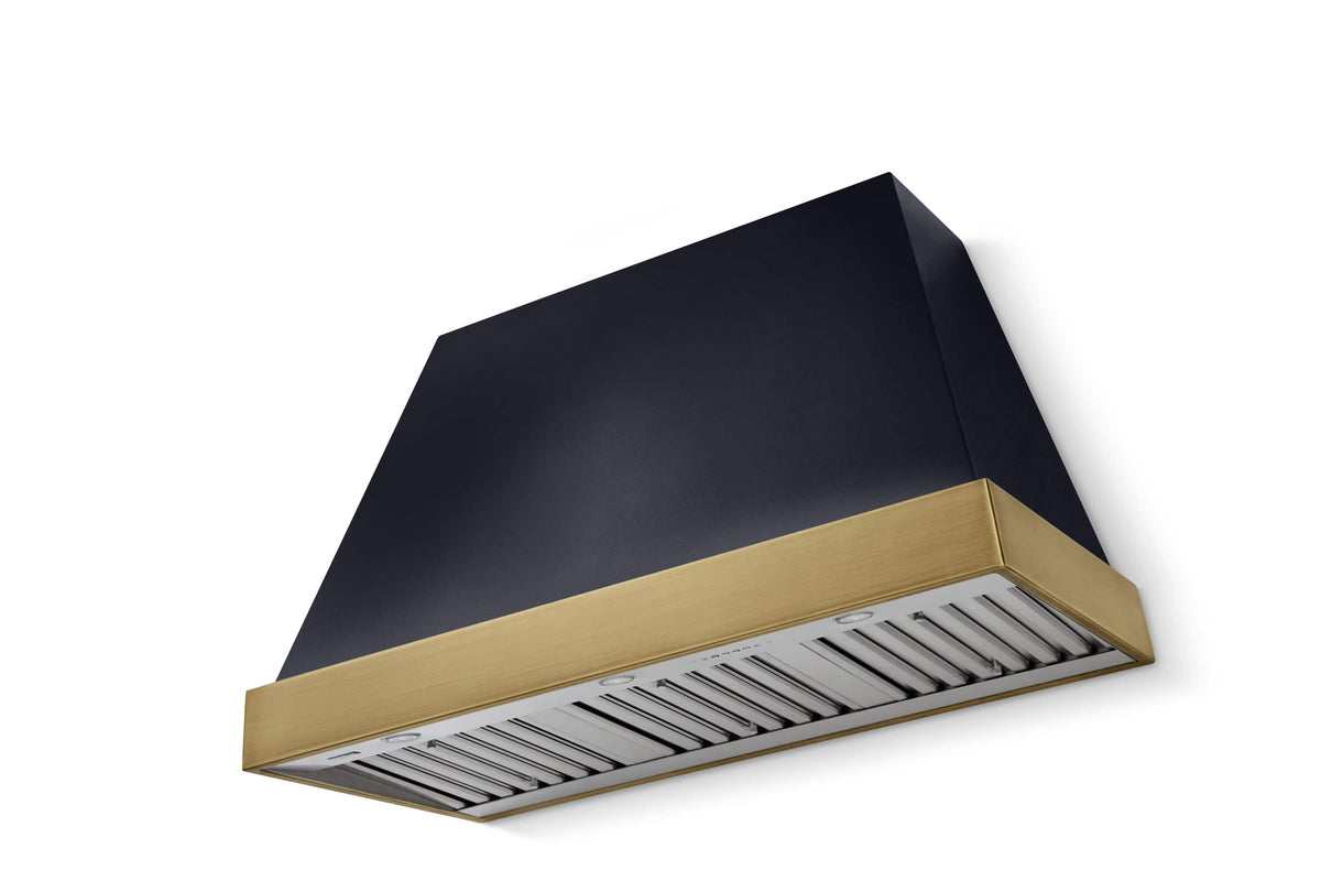 AGA - 48 inches - Externally Vented - Wall Range Hood - Gloss Black