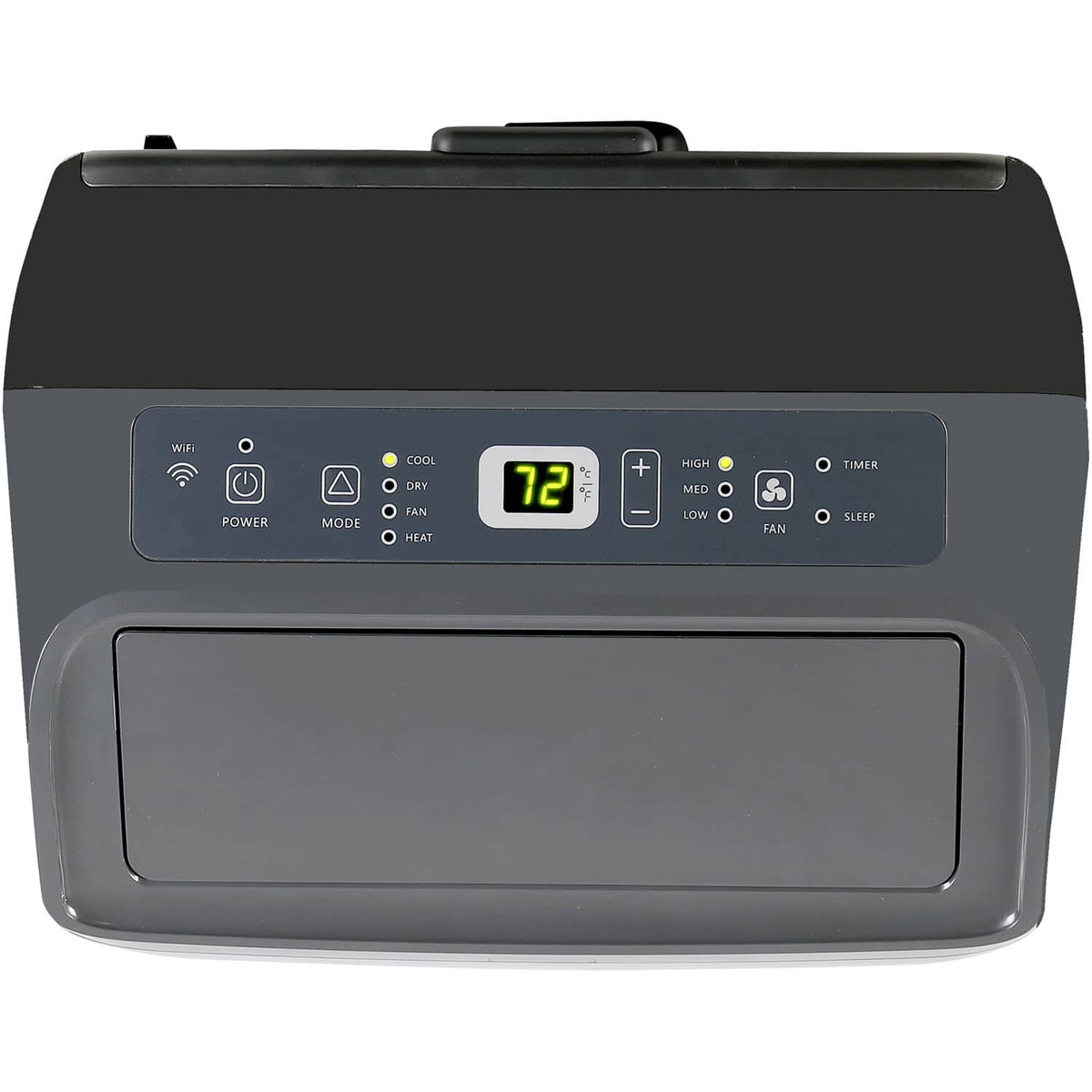 Hisense - 10,000 BTU Smart Portable Inverter Air Conditioner with Wi-fi and Remote Control - Black