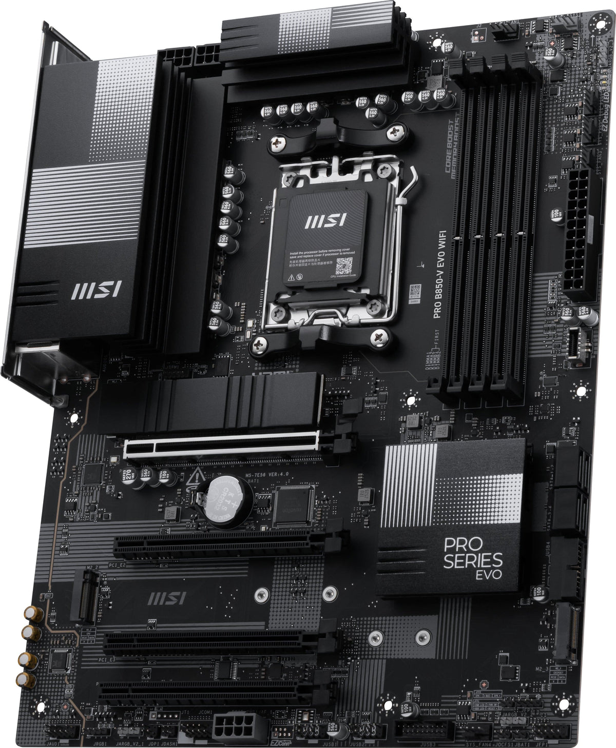 MSI - PRO B850-V EVO WIFI (Socket AM5) AMD B850 ATX DDR5 Wi-Fi 7 Motherboard