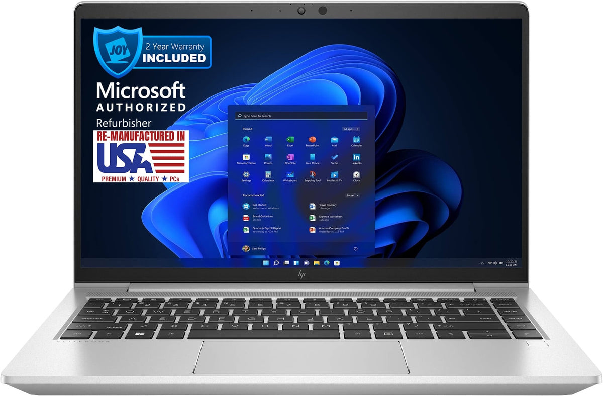 HP - 640 G9 14" Refurbished Laptop - Intel Core i5-1245U with 16GB RAM - Intel Iris Xe Graphics - 256GB NVMe - Silver
