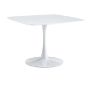Table Mid-Century Dining Table For 4-6 People With Round Table Top, Pedestal Dining Table, End Table Leisure Coffee Table