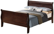 Louis Phillipe - Panel Sleigh Bed