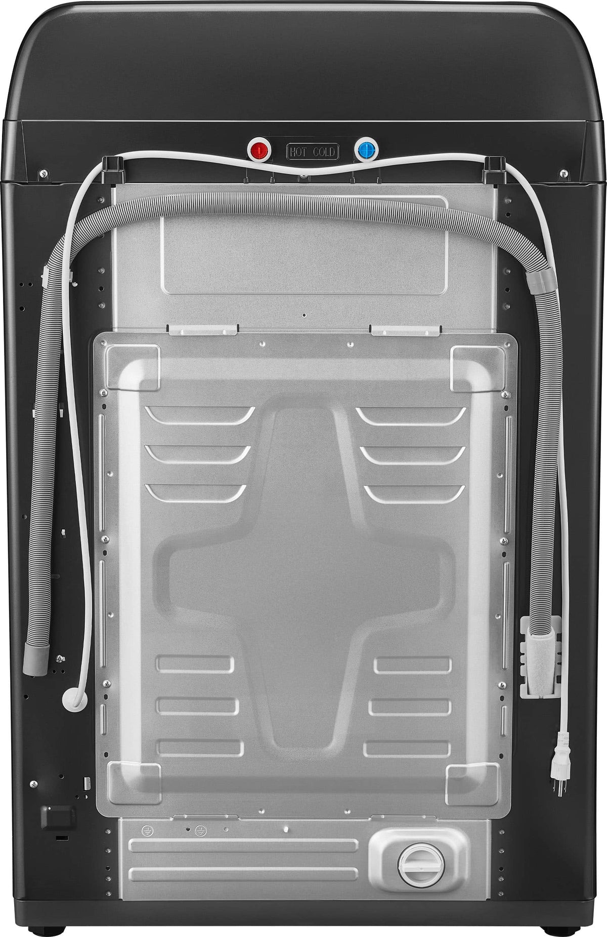 Insignia™ - 4.1 Cu. Ft. Top-Load Washer with ColdMotion Technology - Metallic Gray