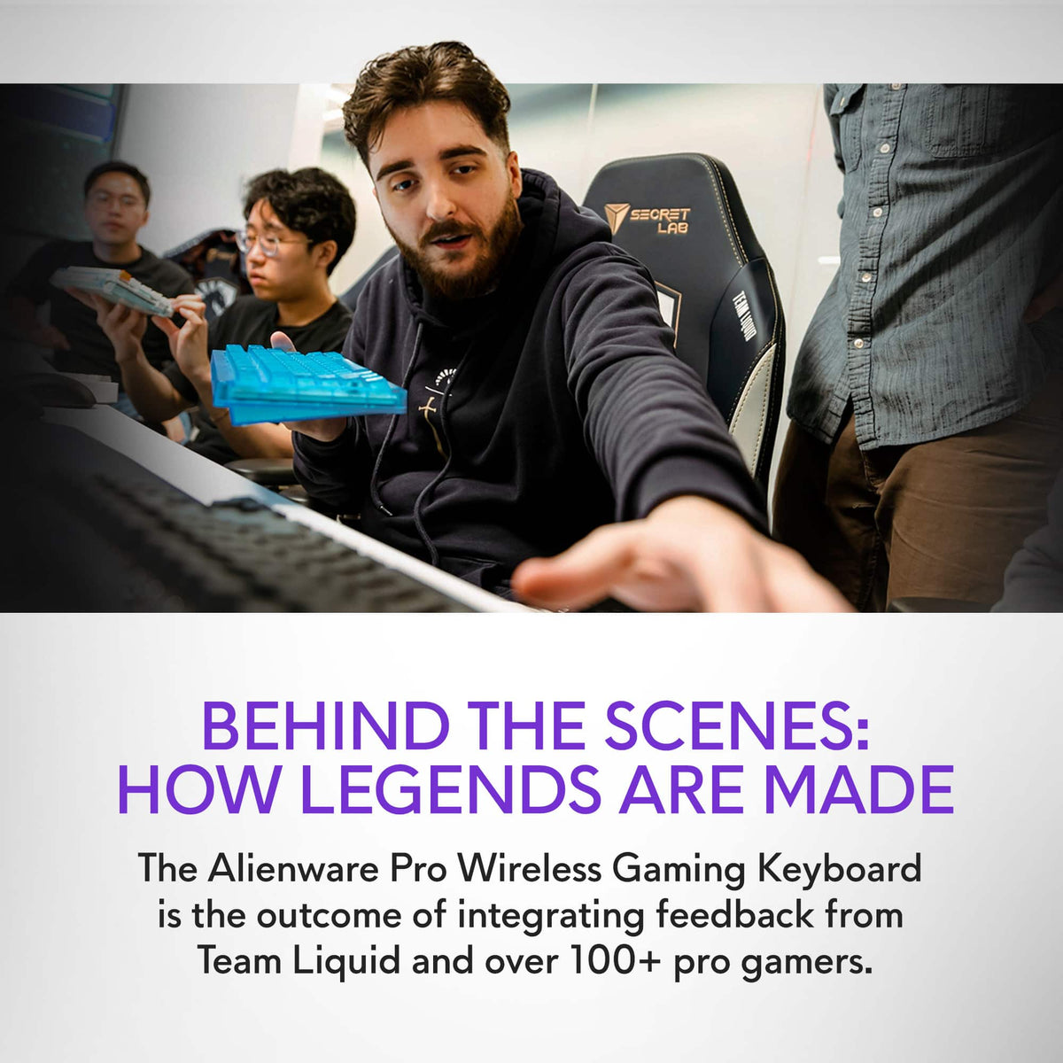 Alienware - Pro 75% Wireless Mechanical Gaming Keyboard with RGB Back Lighting - Lunar Light