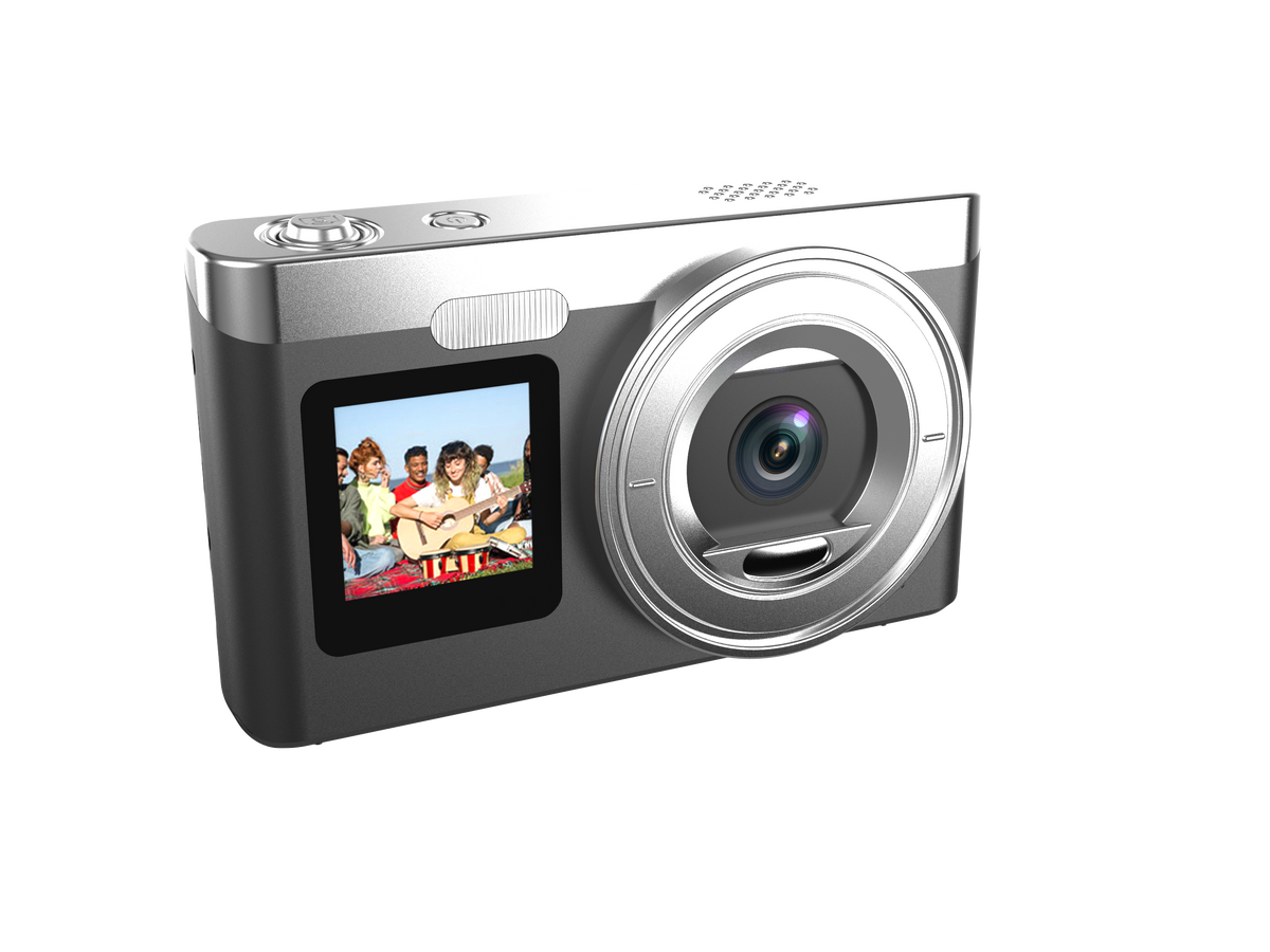 Contixo - C5 Dual-Screen, Dual-Lens Point-and-Shoot, 16X Digital Zoom Digital Camera - Black