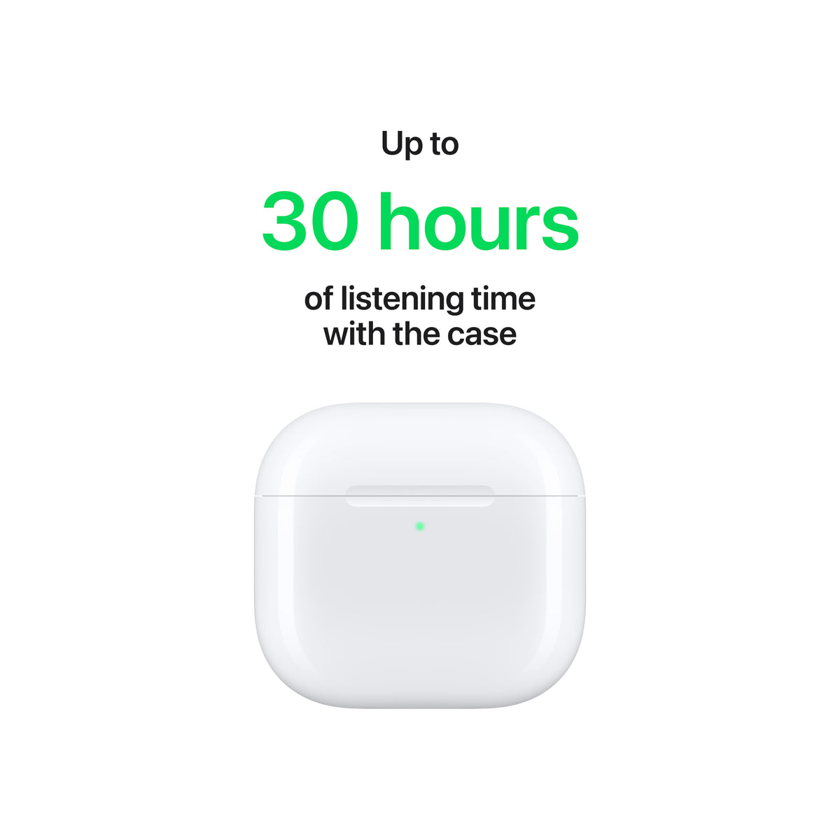 Apple - Geek Squad Certified Refurbished AirPods 4 - White