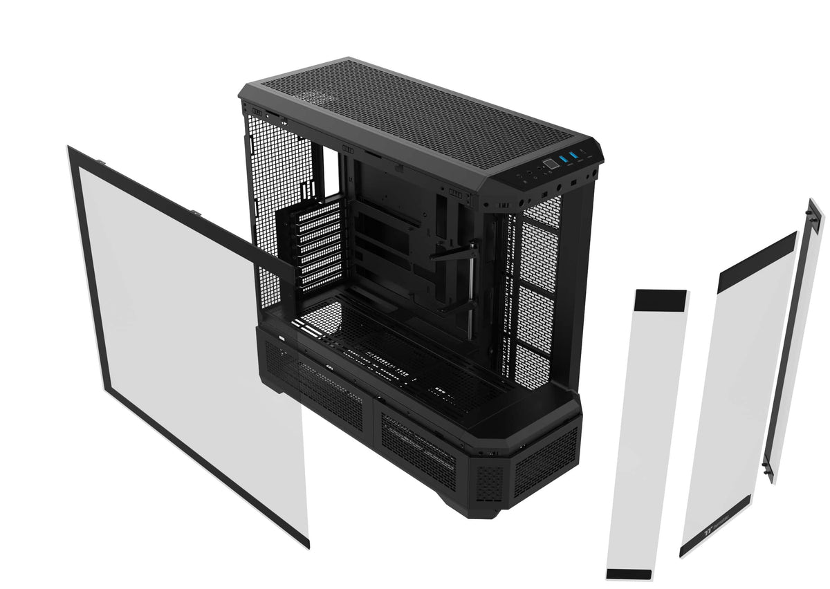 Thermaltake - View 600 TG Full Tower ATX PC Case - Black