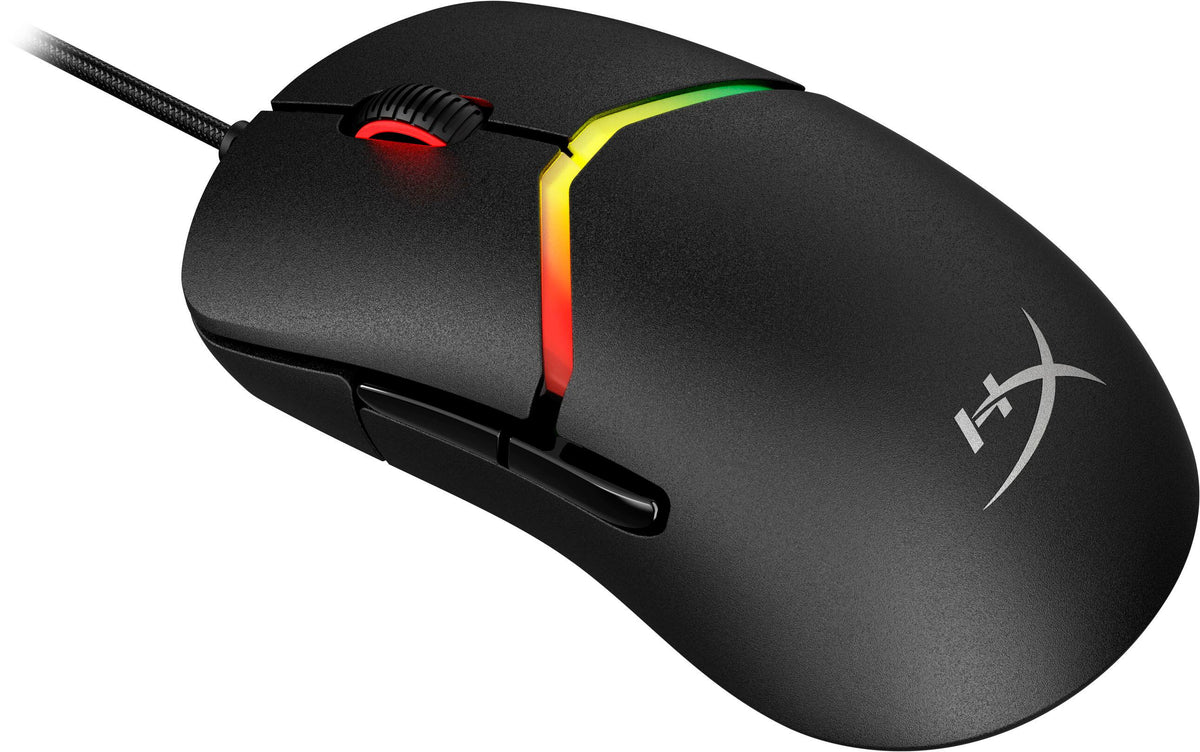 HyperX - Pulsefire Saga Lightweight Wired Optical Gaming Mouse with RGB Lighting - Wired - Black