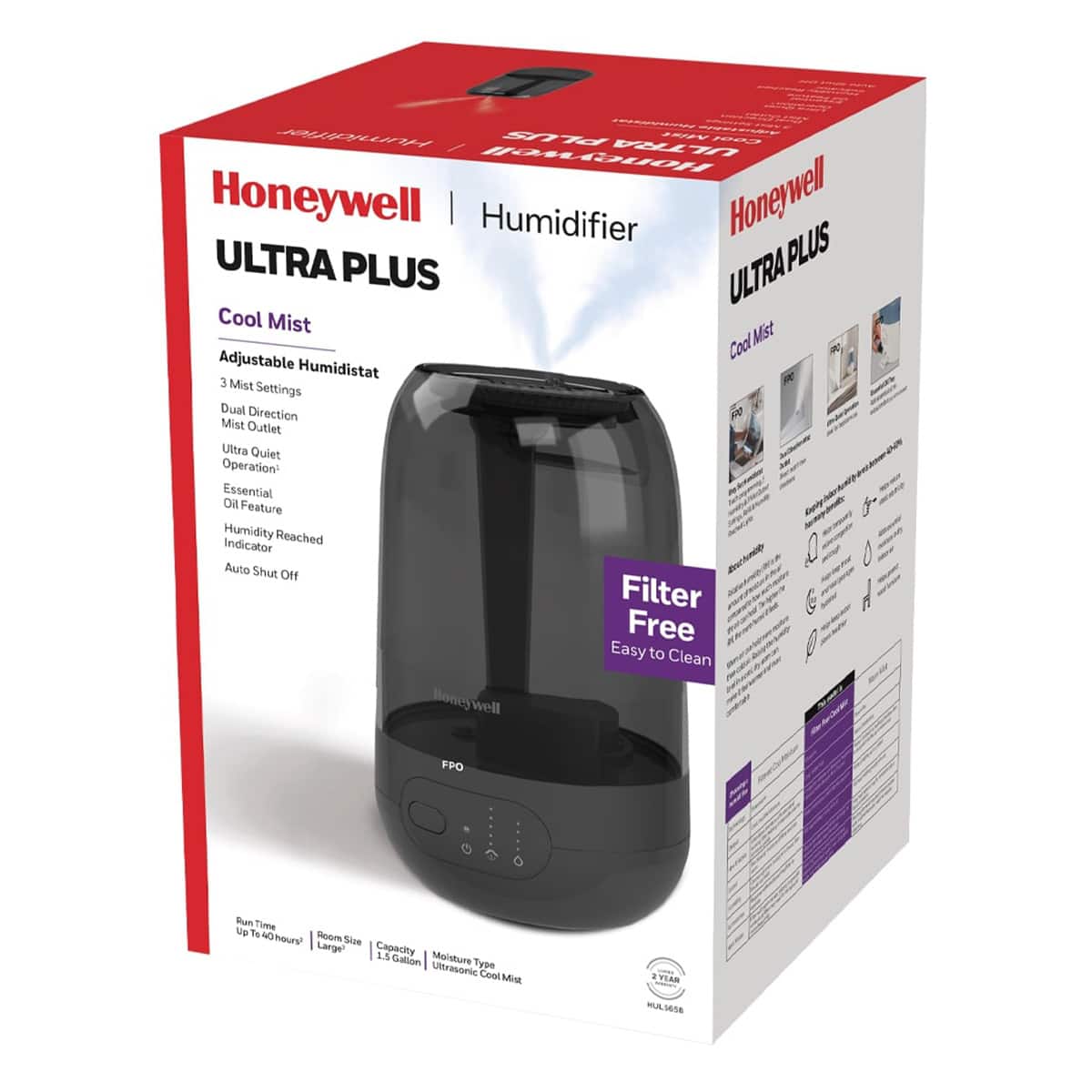Honeywell - Cool Mist Hum - Black