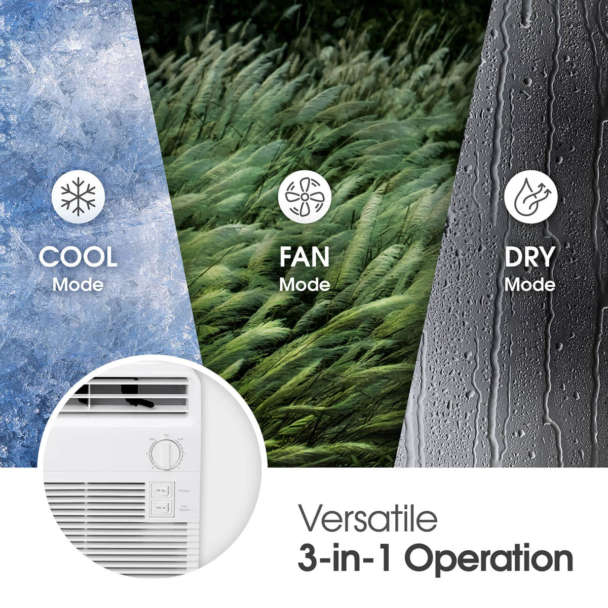 LG - 150 Sq. Ft. 5,000 BTU Window Air Conditioner - White