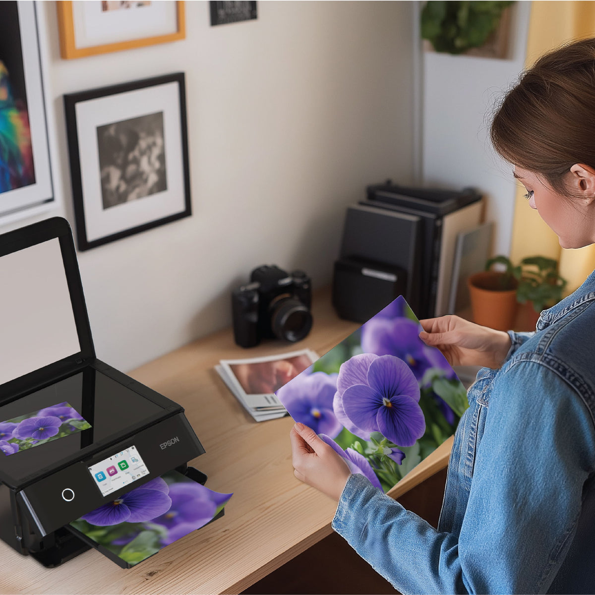Epson - Expression Photo XP-8800 Wireless Color All-in-One Inkjet Printer - Black