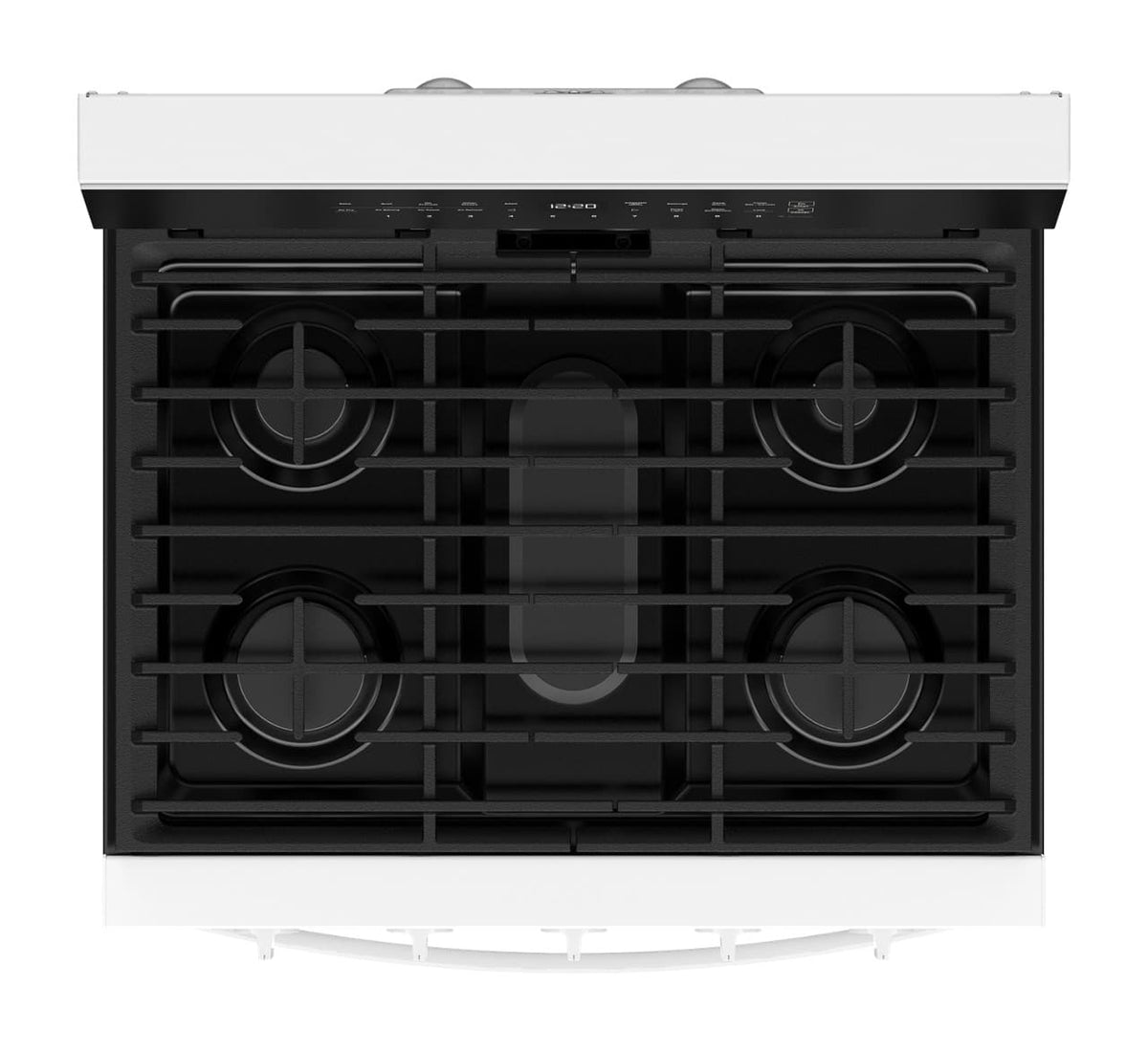 Whirlpool - 30 in. Wide 5 burners 5.0 cu. ft. Smart Freestanding Gas Range with Air Cook Technology, No Preheat Air Fry, Steam Clean - White