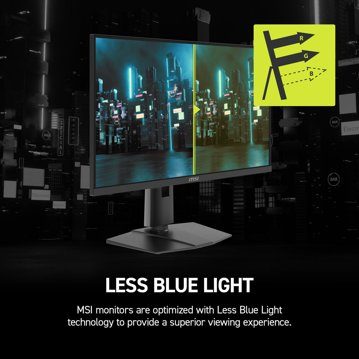 MSI - MAG 274QPF X32 27" QHD 320Hz 0.5ms G-SYNC Compatible FreeSync Premium Gaming Monitor HDR 400 (Display Port, HDMI) - Metallic Black