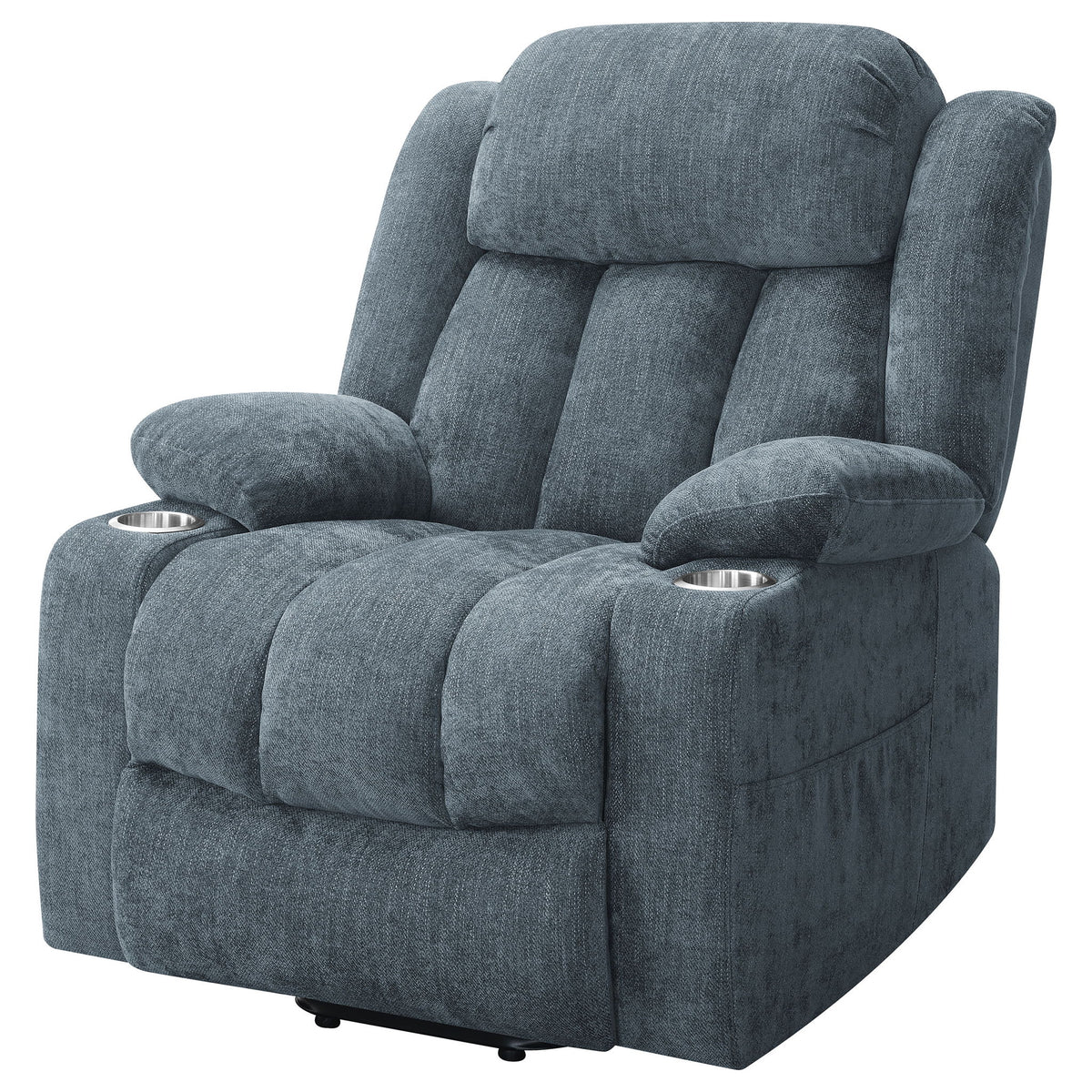 Beca - Sillón reclinable eléctrico tapizado con reposavasos y carga USB