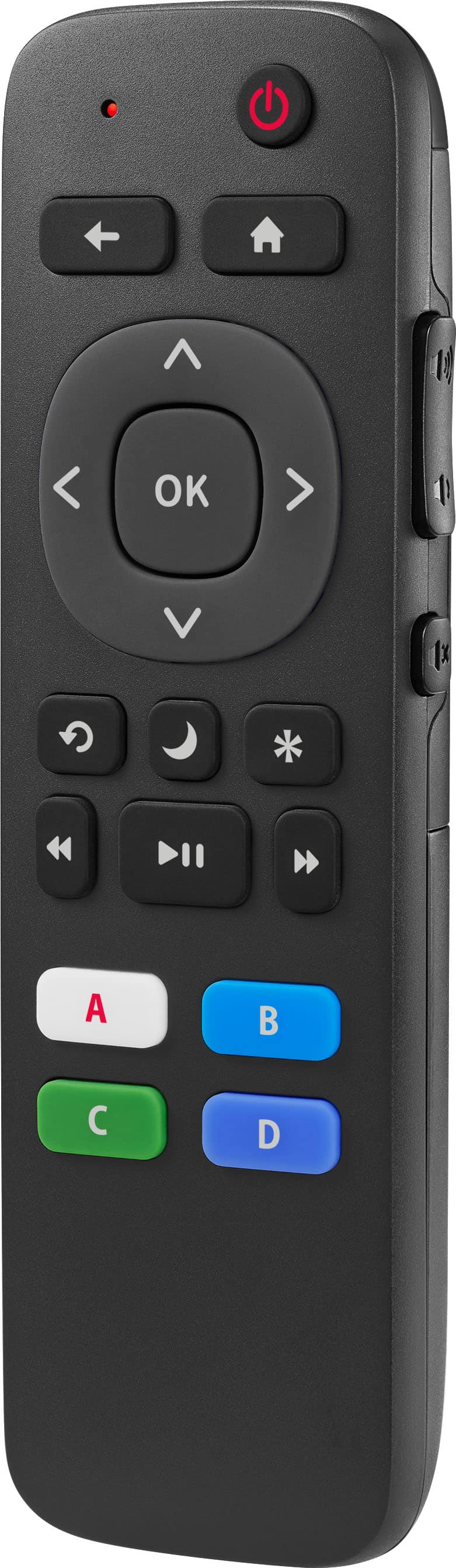Insignia™ - Replacement Remote for Insignia, TCL & Hisense Roku TVs - Black