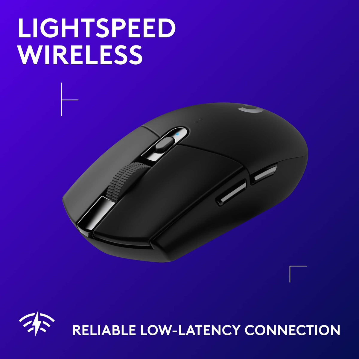 Logitech - G305 LIGHTSPEED Wireless Optical 6 Programmable Button Gaming Mouse with 12,000 DPI HERO Sensor - Wireless - Black