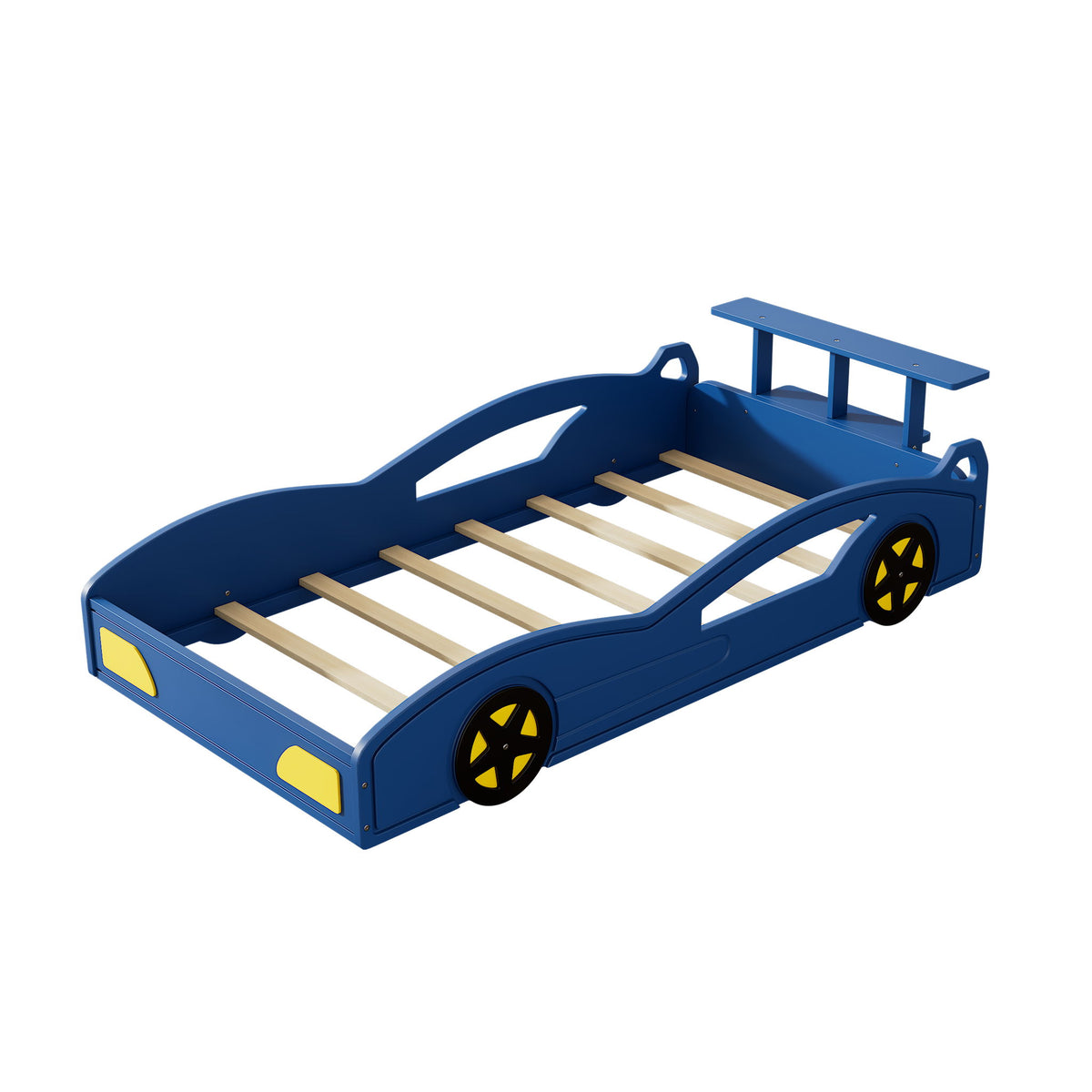Cama Plataforma de Coche de Carreras y Ruedas