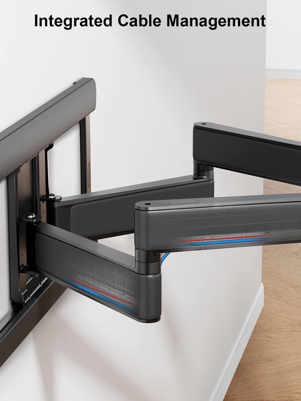 ErgoAV - 39″ to 65″ Full Motion TV Mount - Black