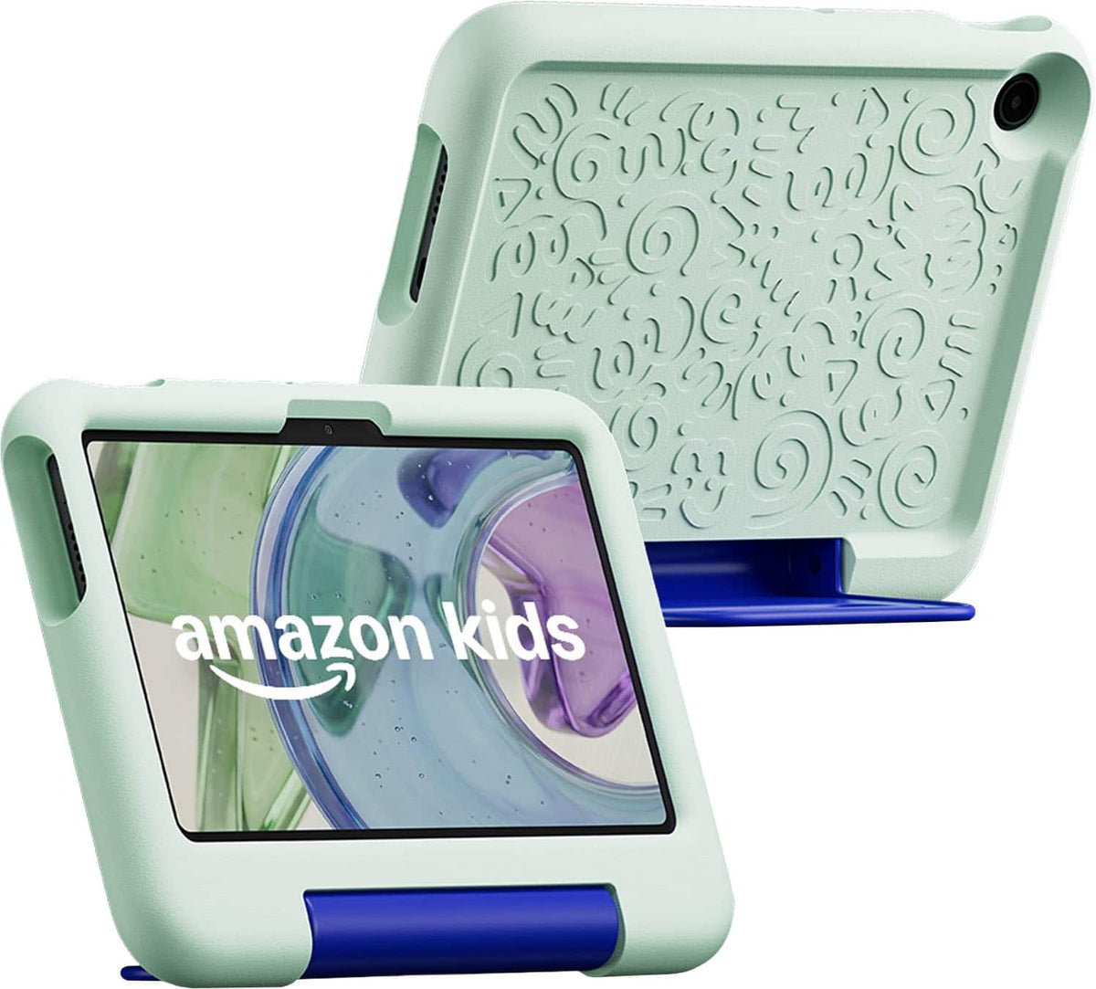 Amazon - Kids Tablet 8 (all-new) ages 3+, 8.7" display, includes 1-year Kids+ content subscription, parental controls - Cool Green