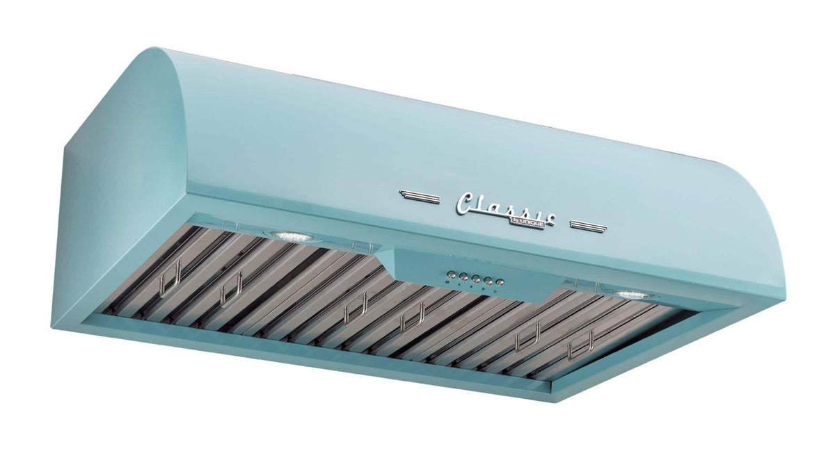 Unique Appliances - 30 inches - Externally Vented - Under cabinet Range Hood - Ocean Mist Turquoise