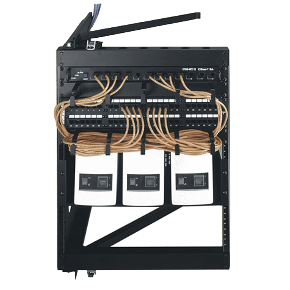 Middle Atlantic - SFR-12-24 (12SP/24D SWING FRAME RACK) - Black