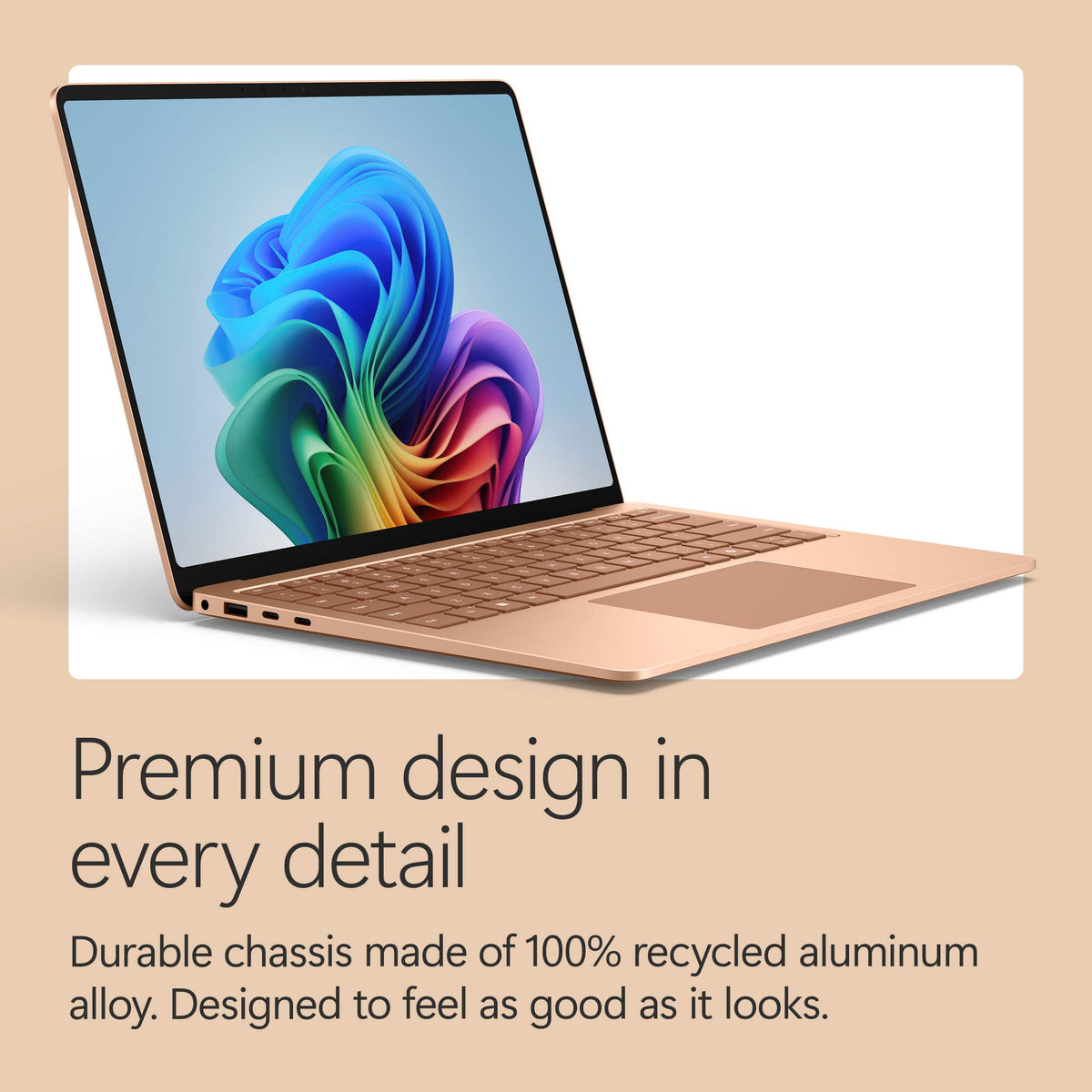 Microsoft - Surface Laptop - 13.8" 2K Touchscreen - Snapdragon X2 Elite (12 Core) 2026 - 16GB - 1TB Storage - Dune
