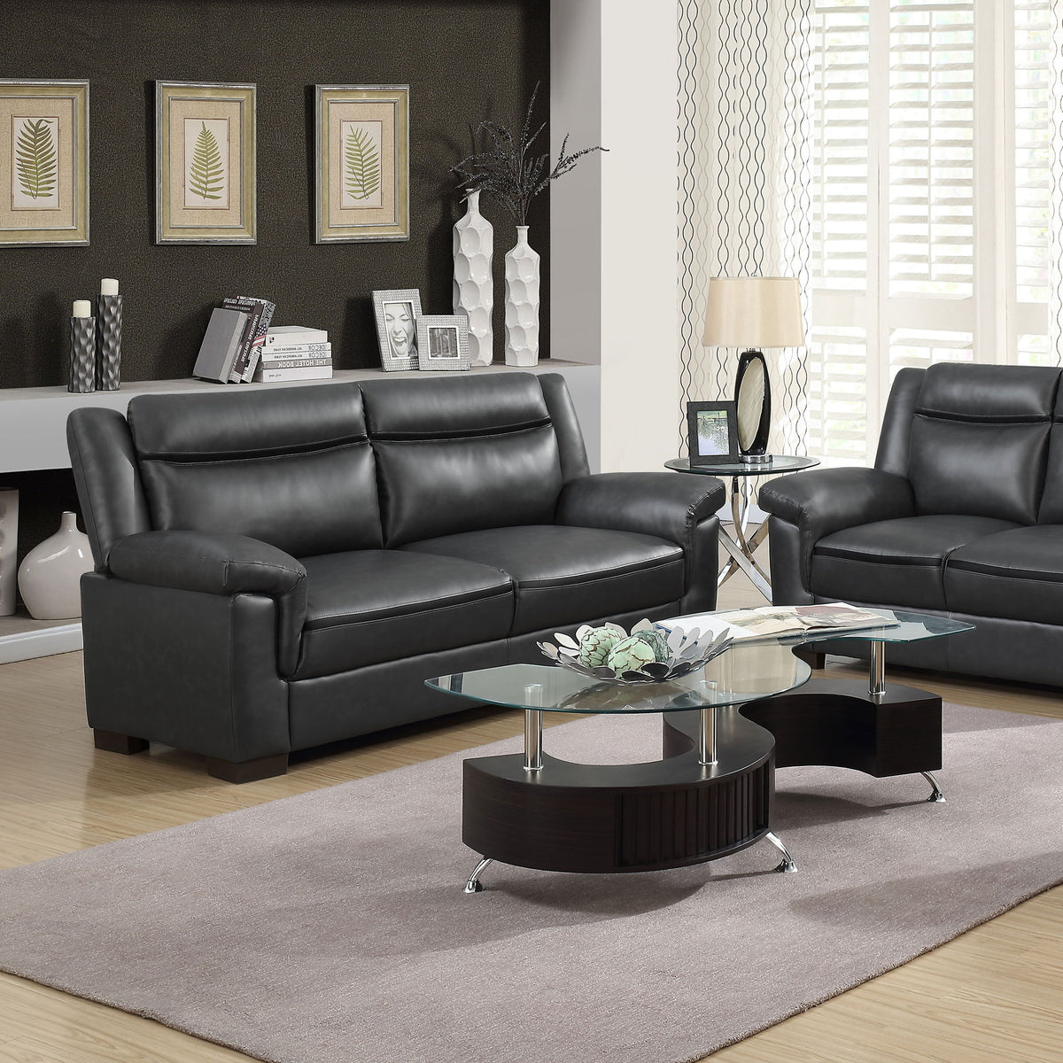 Hawthorne - Sofá con reposabrazos superiores Muebles de salón - Gris