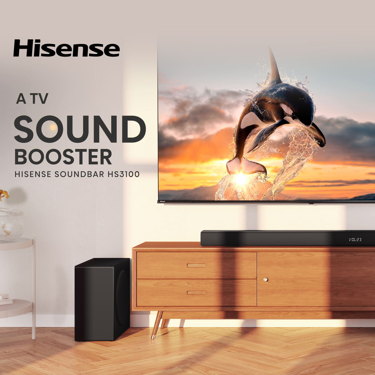Hisense - 3.1 Channel 480W Soundbar with Wireless 6.5" Subwoofer (HS3100) - Black