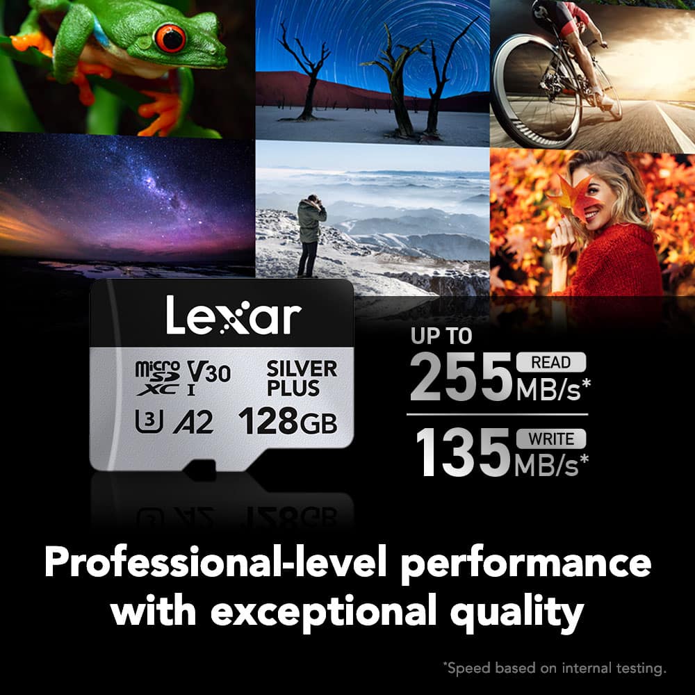 Lexar - Professional SILVER PLUS microSDXC 128 GB