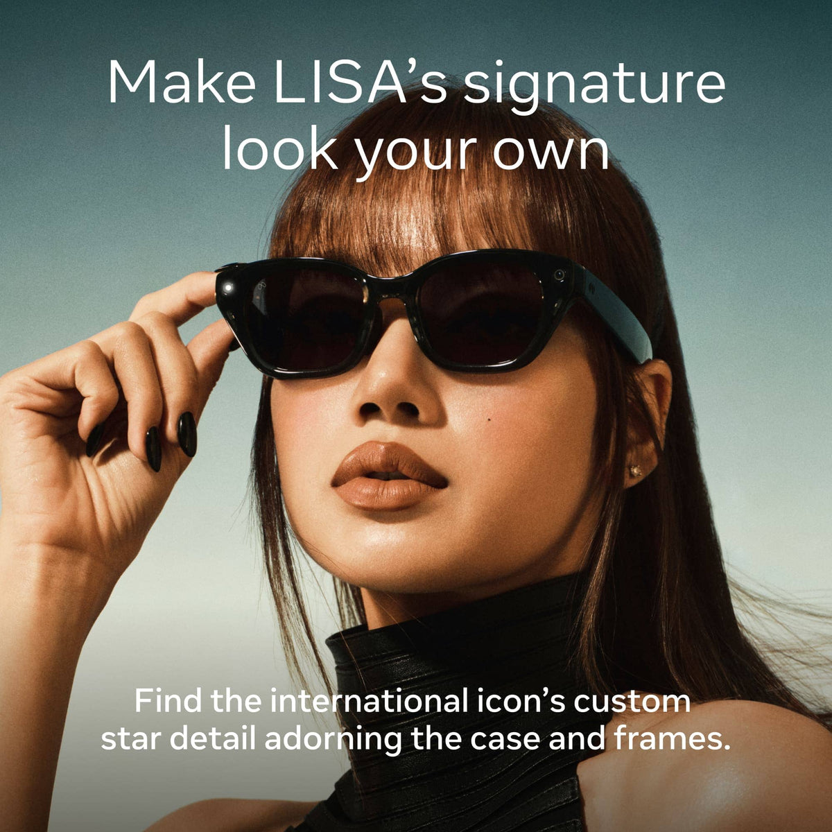 Meta - Glasses, Capri Lisa Edition, Smart Frame, AI Glasses - Grey Lenses - Eclipse