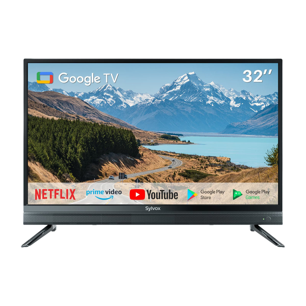 Sylvox - 32" Vehicle Series 12V RV Camper Smart TV 1080P with Google TV, WiFi & Bluetooth, DC/AC Powered Television