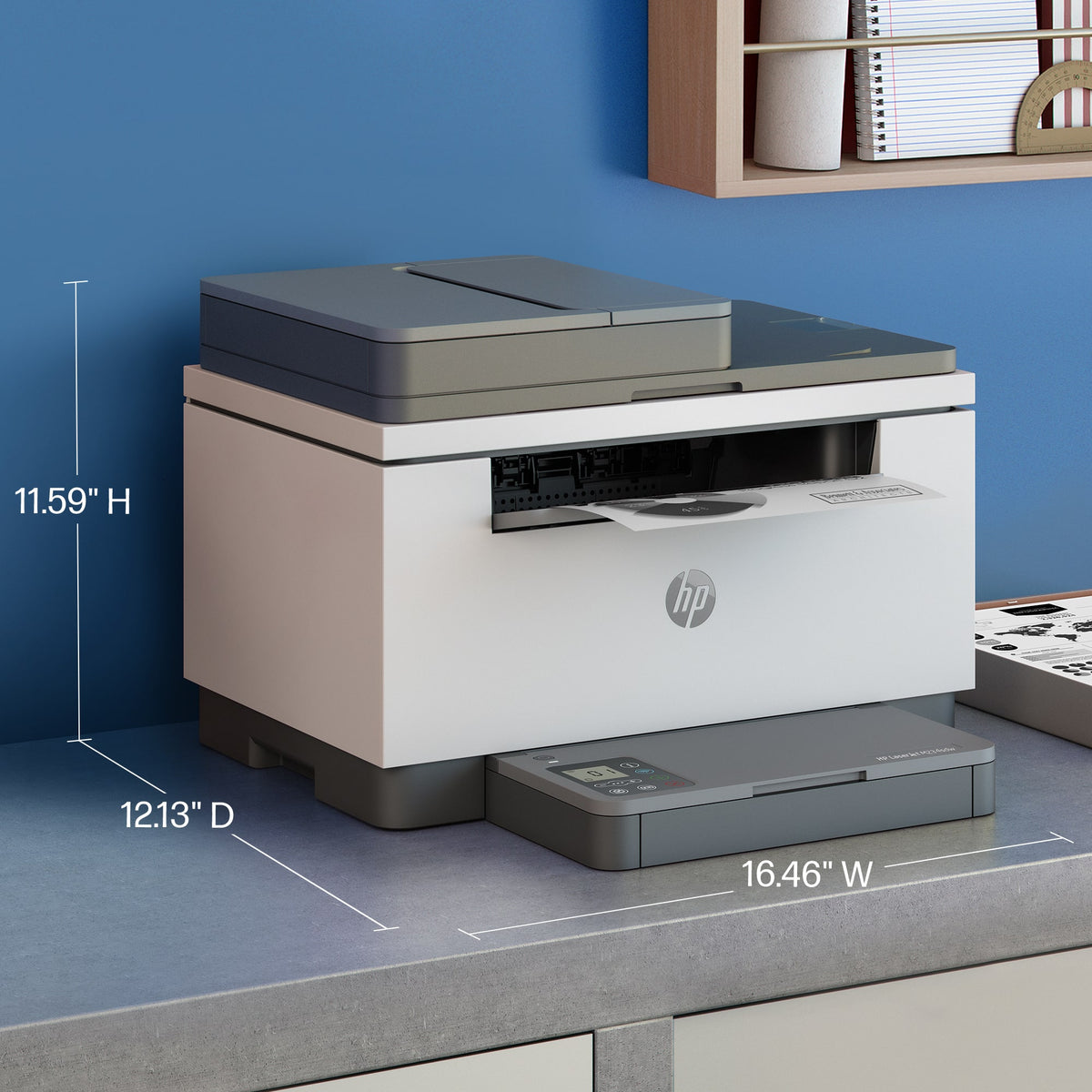 HP - LaserJet M234sdw Wireless AI-Enabled Black-and-White Laser Printer - White & Slate