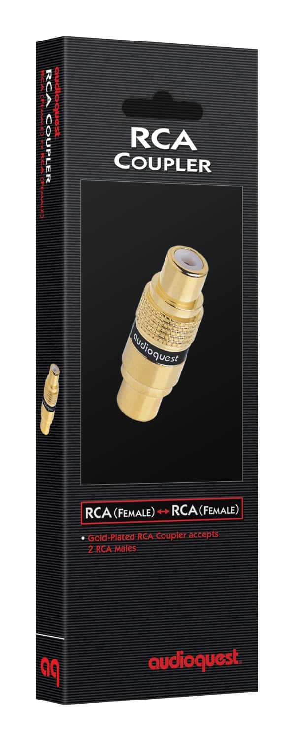 AudioQuest - RCA <> RCA Coupler - Female RCA > Female RCA - Gold