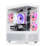 Thermaltake - LCGS View 8760TS-170 Gaming Desktop AMD Ryzen 7 8700F 2025 32GB Memory NVIDIA GeForce RTX 5060 Ti 8G 1TB SSD NVMe M.2 - White