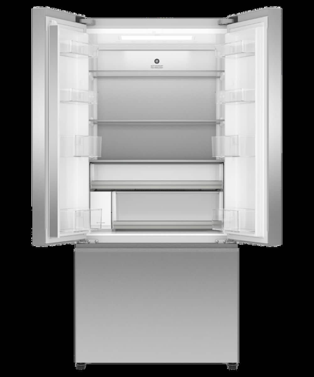 Fisher & Paykel - 32 in. Wide 18 cu. Ft. Smart French Door Refrigerator with Ice - Stainless Steel