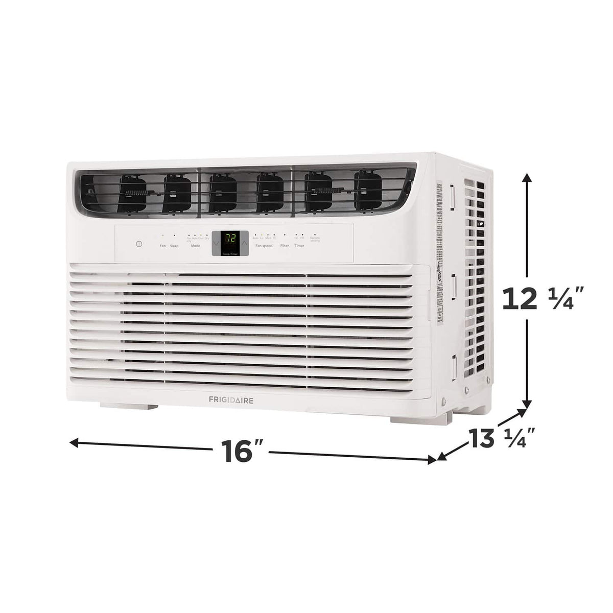 Frigidaire - 115V 8,000 BTU 350 Sq. Ft. Smart Window Air Conditioner with Remote - White