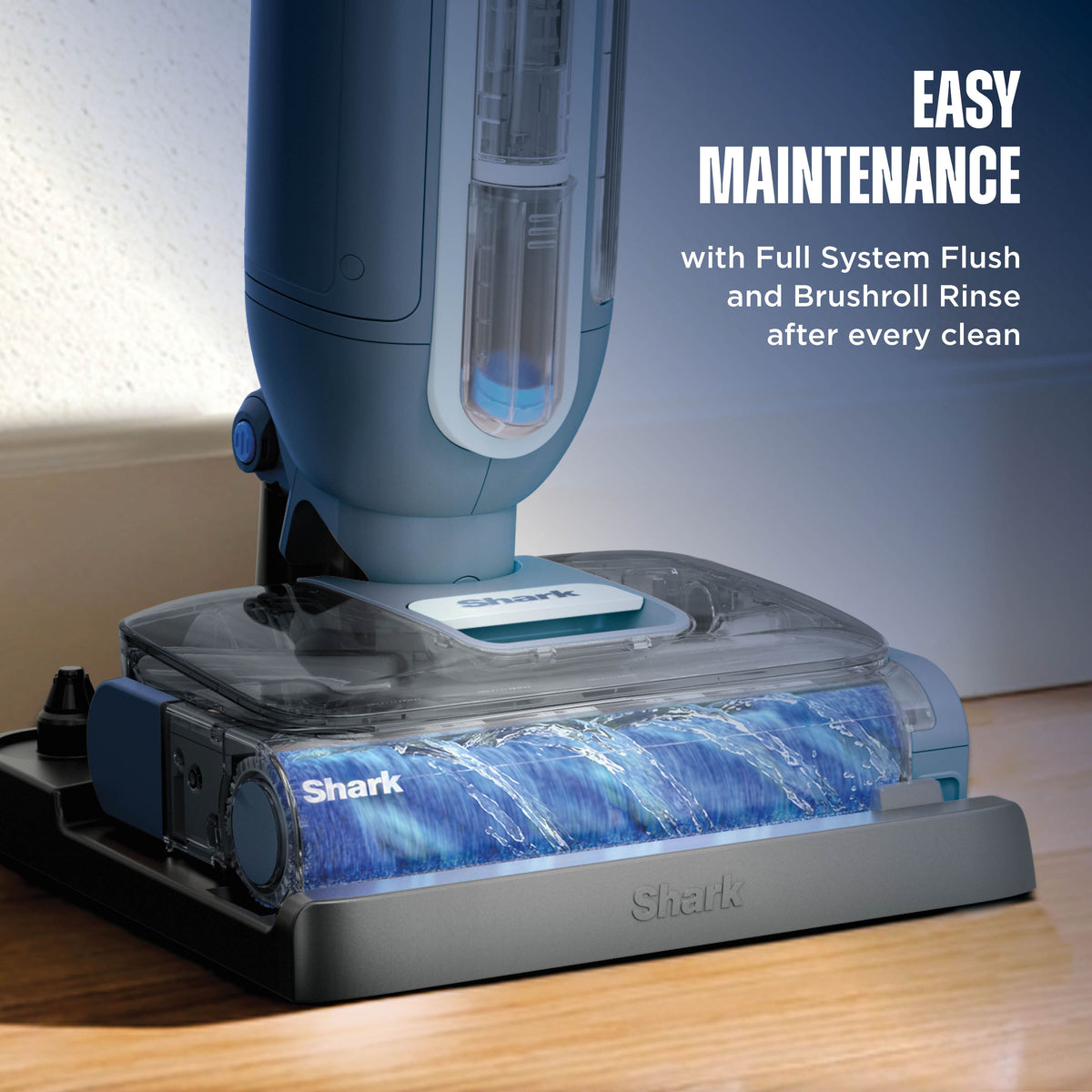 Shark - AquaReach Cordless Vacuum and Mop, with Extendable Reach Wand - Blue