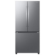 Samsung - 33 in. Wide Bespoke AI 25 cu. ft. 3-Door French Door Refrigerator with Auto Ice Maker & All-Around Cooling - Stainless Steel