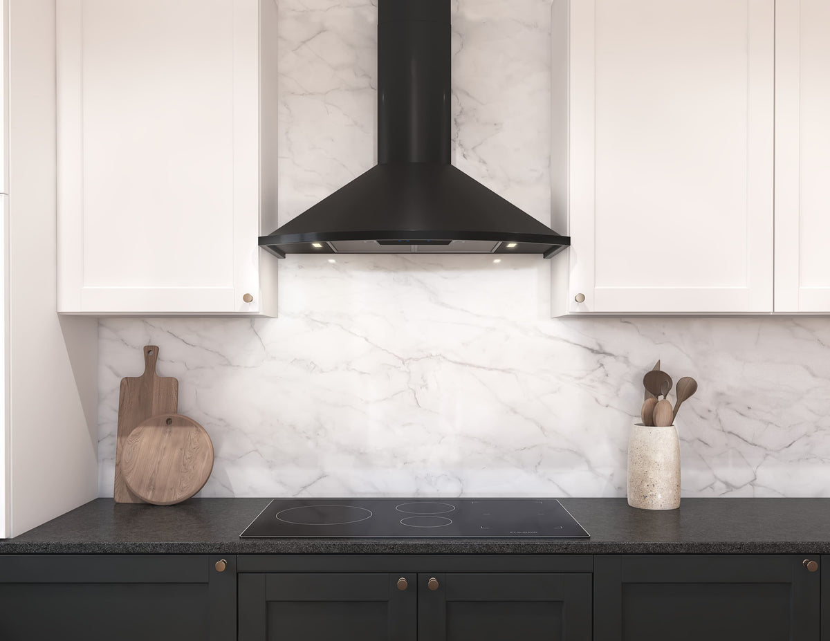 Zephyr - 36 inches - Convertible - Wall Range Hood - Black
