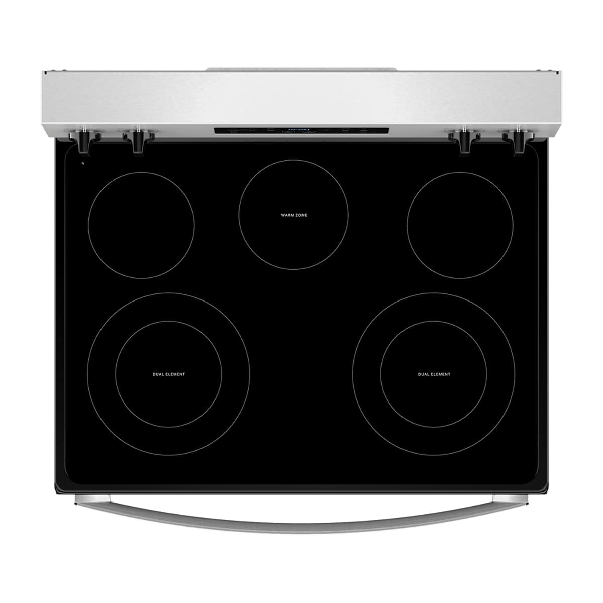 Whirlpool - 30 in. Wide 5 elements 5.3 cu. ft. Freestanding Electric Range with Cooktop Flexibility - Stainless Steel