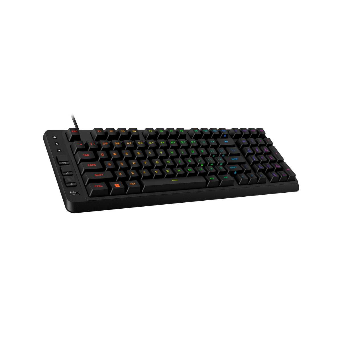 HyperX - Eve 1800 Compact Wired Membrane Gaming Keyboard with RGB Back Lighting - Black