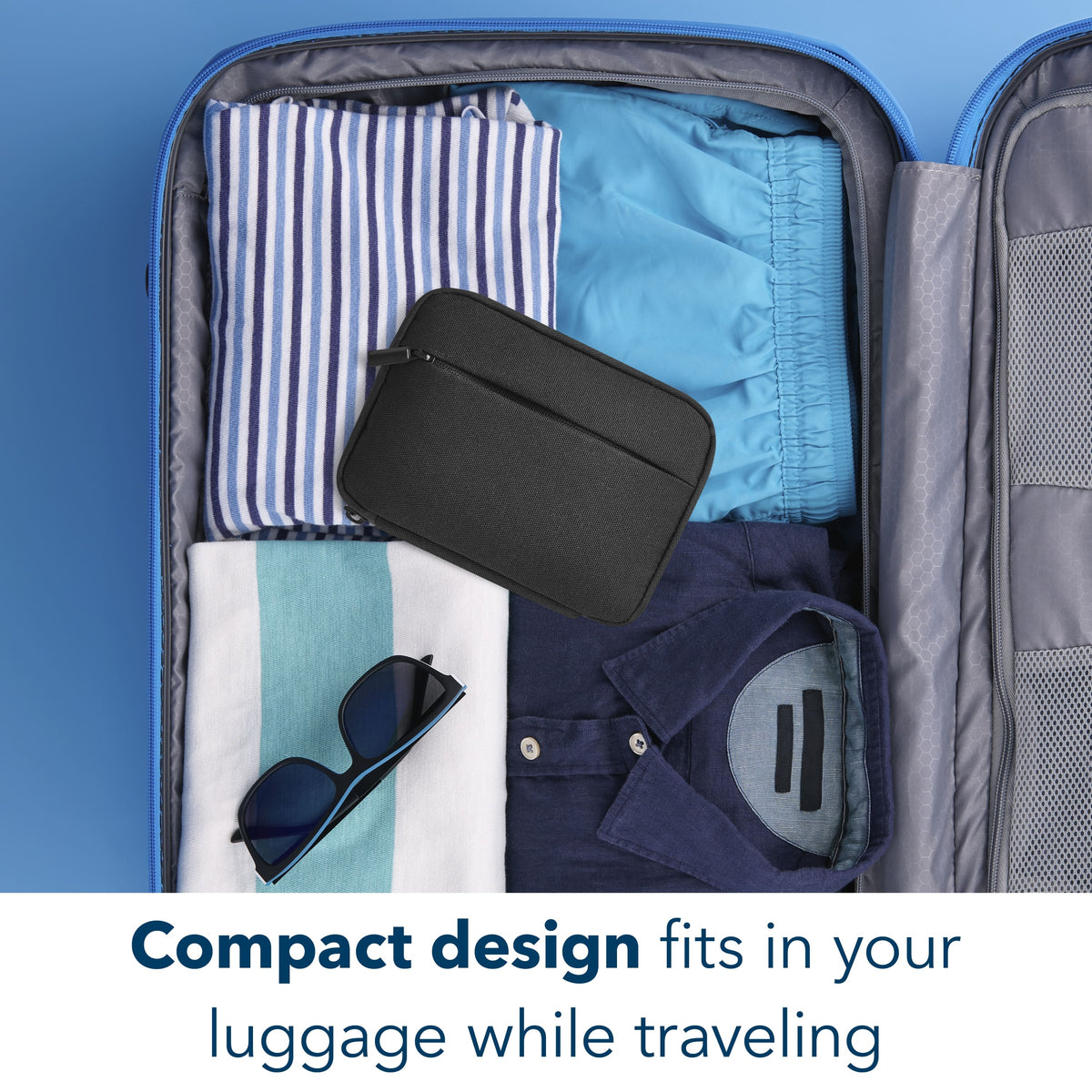 Insignia™ - Travel Case for Electronic Accessories - Black