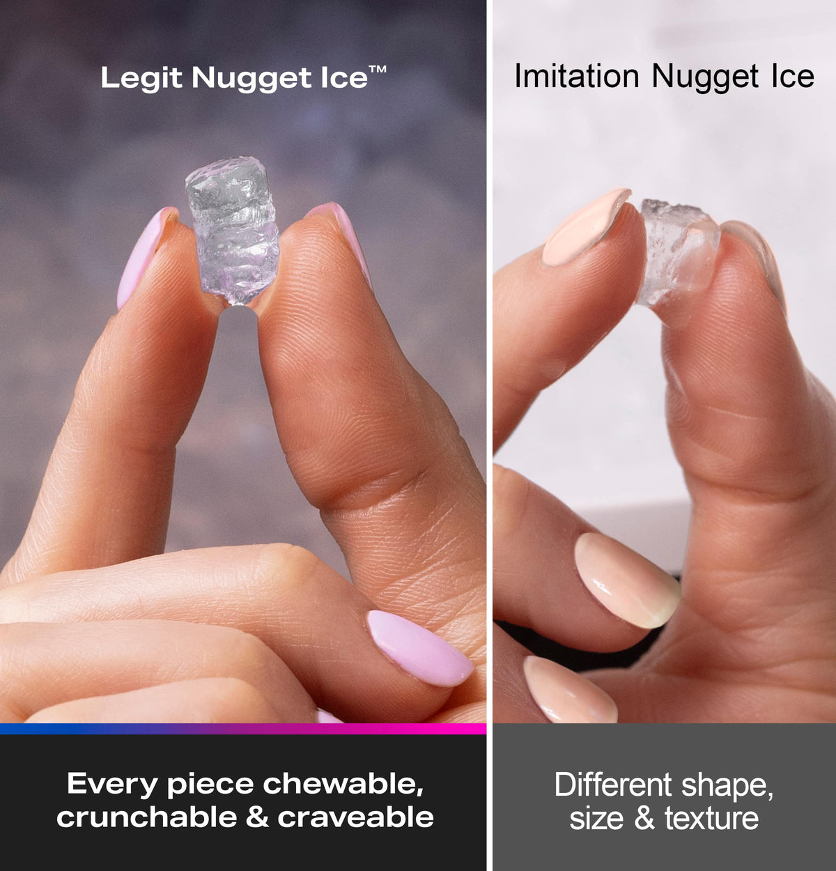 GE Profile - Opal Nugget Ice Maker with Rapid Ice Production - Black Stainless Steel