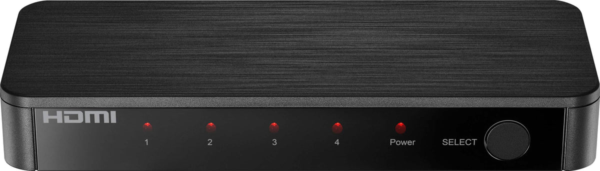 Rocketfish™ - 4-Input 8K Ultra High Speed HDMI 2.1 Switch - Black