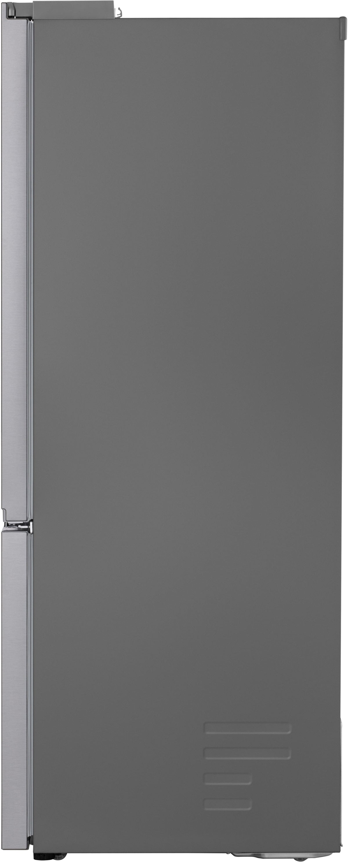 LG - 36-in Wide Counter-Depth MAX 23.7 Cu. Ft. 3-Door Smart French Door Refrigerator with Zero Clearance Hinge System - PrintProof Stainless Steel Look