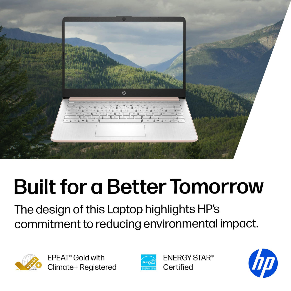 HP - 14" Laptop - Intel N150 Processor - 4GB Memory - 128GB UFS - Pale Rose Gold